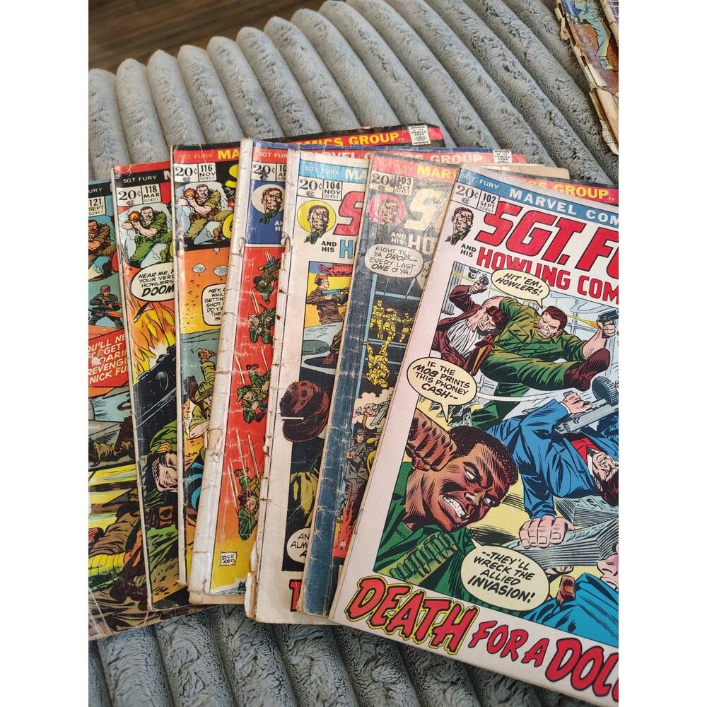 Sgt. Fury LOT 102, 193, 194, 109, 116, 118, 121